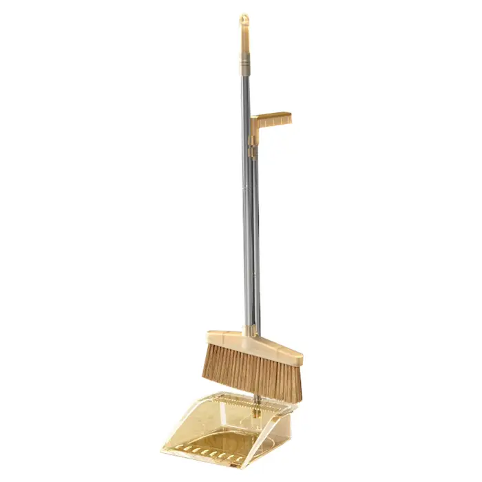 Kit de balai et pelle à poussière avec brosse à long manche pour la maison et la chambre