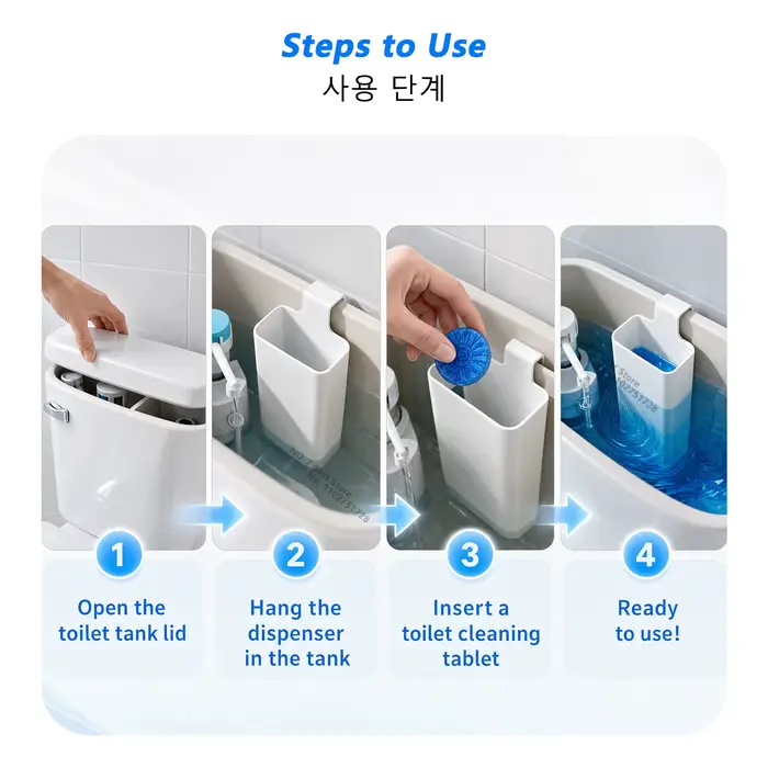 ILMH Distributeur de nettoyant solide pour toilettes - Pièce de rechange pour réservoir