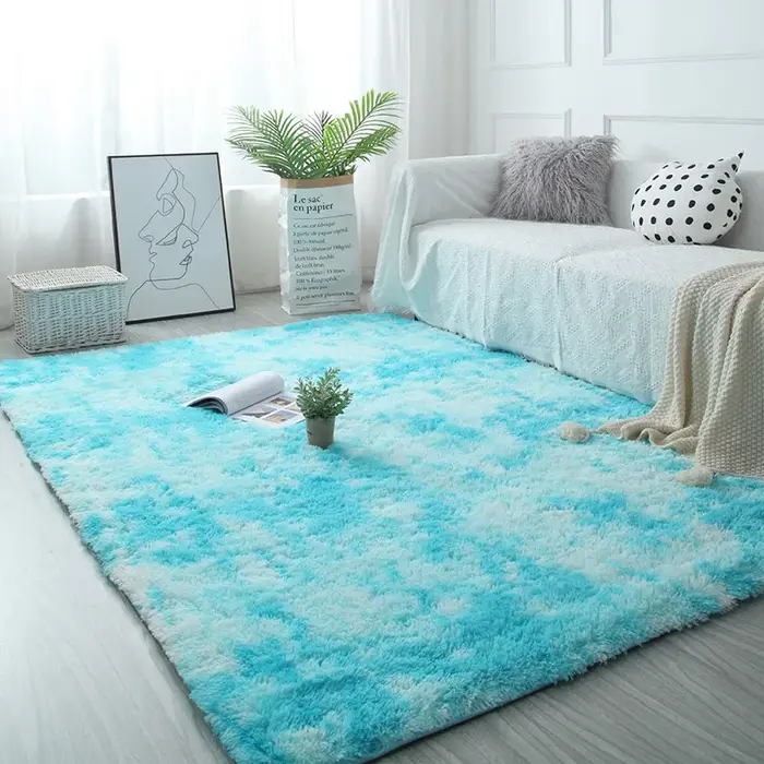 Tapis de hall moelleux blanc