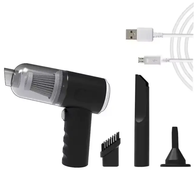 Mini aspirateur portable sans fil haute puissance, aspiration de bain 6000PA, dépoussiéreur aste pou