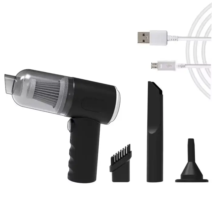 Aspirateur de voiture sans fil Portable, chargement USB, 1200mAh, Mini appareil de nettoyage domesti