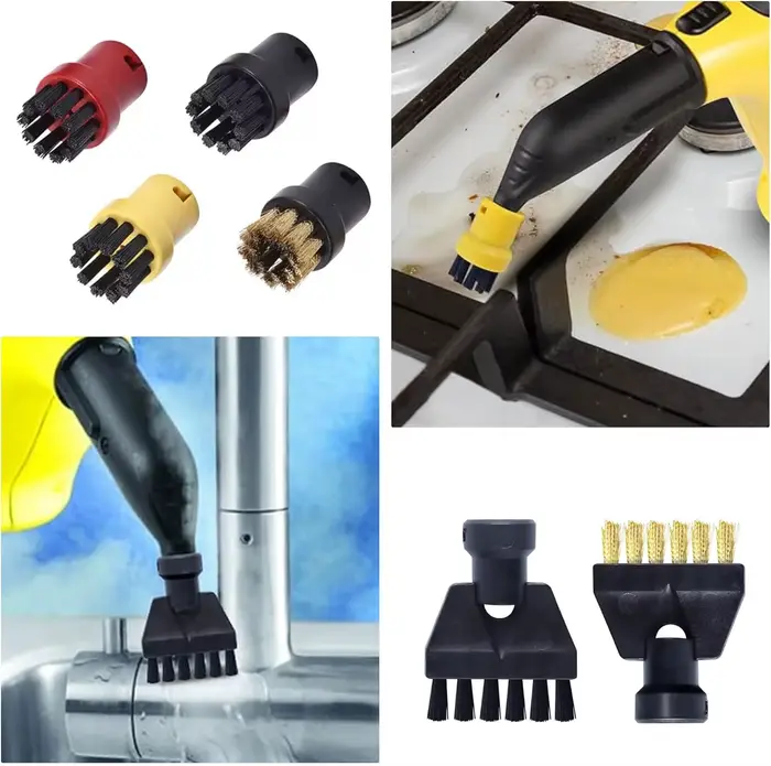 Brosses Rondes de Rechange pour Nettoyeur Vapeur Karcher SC1 SC2 SC3 SC4 SC5 SC7