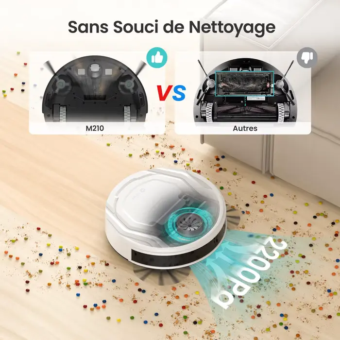 Lefant M210 Aspirateur Robot avec Télécommande