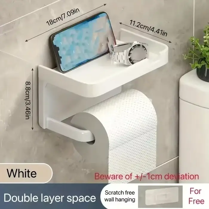 Porte-papier hygiénique facile à installer