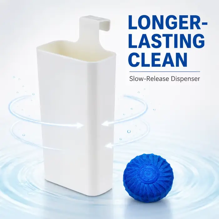 Étagère de rangement suspendue pour distributeur de nettoyant WC – Fixation adhésive