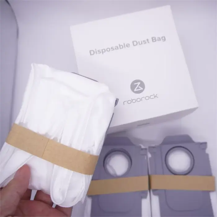 Sacs à poussière jetables pour aspirateur Roborock S8 MaxV Ultra/Qrevo Curv/Edge/Qrevo Series/Saros 10R/Saros 10
