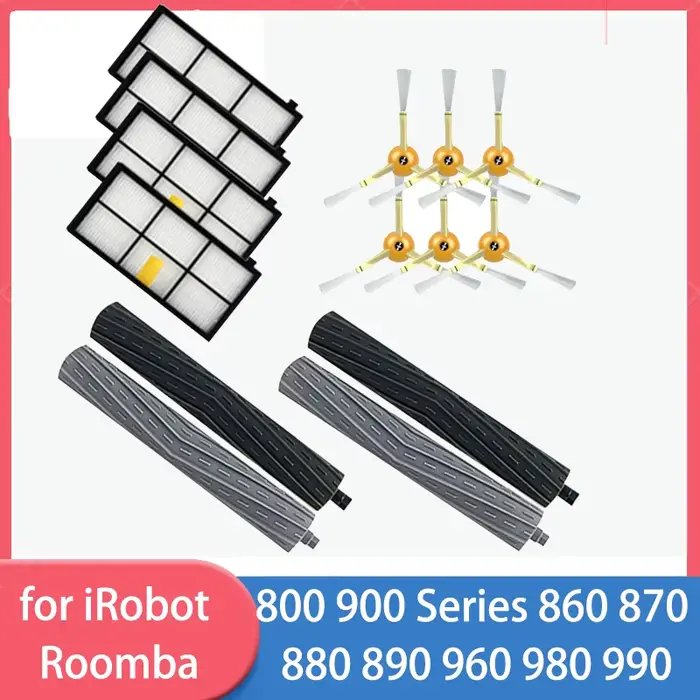 Kit de réapprovisionnement pour aspirateur iRobot Roomba série 960 900 891 800, accessoires, pièces 