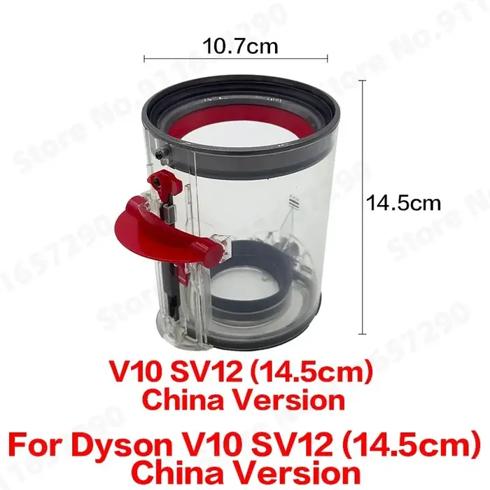 Conteneur de poussière pour aspirateur Dyson V10 SV12