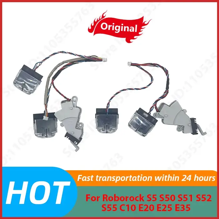 Ensemble capteur de détection de rebord droit et gauche pour aspirateur robot Roborock S5 S50 S51 S52 S55