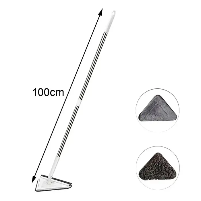 UNTIOR – nettoyeur de vitres télescopique à longue tige, multifonctionnel, sec et humide, rotatif, outils de nettoyage doux pour la maison