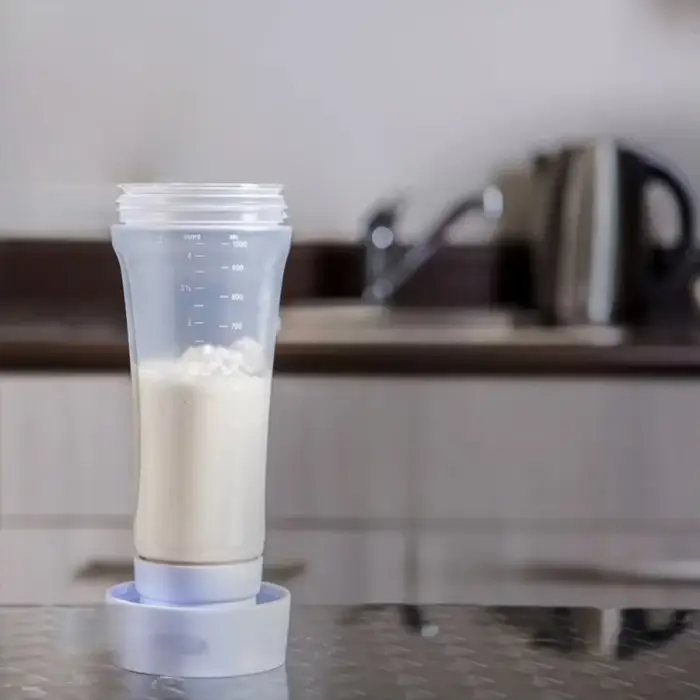 Bouteille mélangeuse de pâte manuelle 1000 ml avec échelle graduée