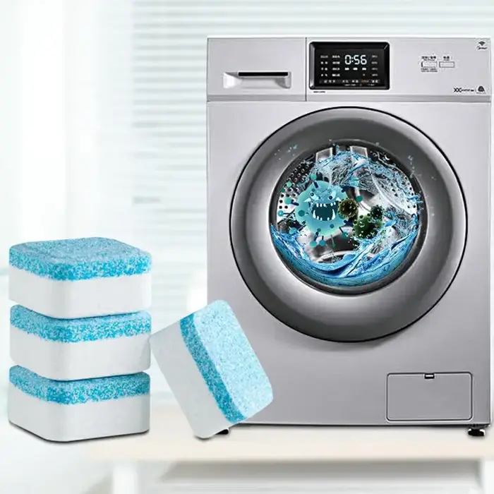 Nettoyant polyvalent pour lave-linge, 12 comprimés, nettoyage en profondeur et désodorisation, compa