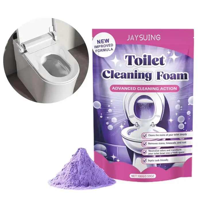 Poudre nettoyante pour cuvettes de toilettes – Élimine le jaunissement, le calcaire et les taches d'