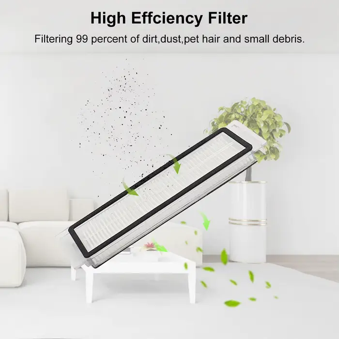 Filtre de vadrouille à brosse latérale principale pour aspirateur Robot Roborock E3 E4 E5 S4 S4 Max S5 Max pour Xiaomi Mijia 1S SDJQR01RR SDJQR02RR
