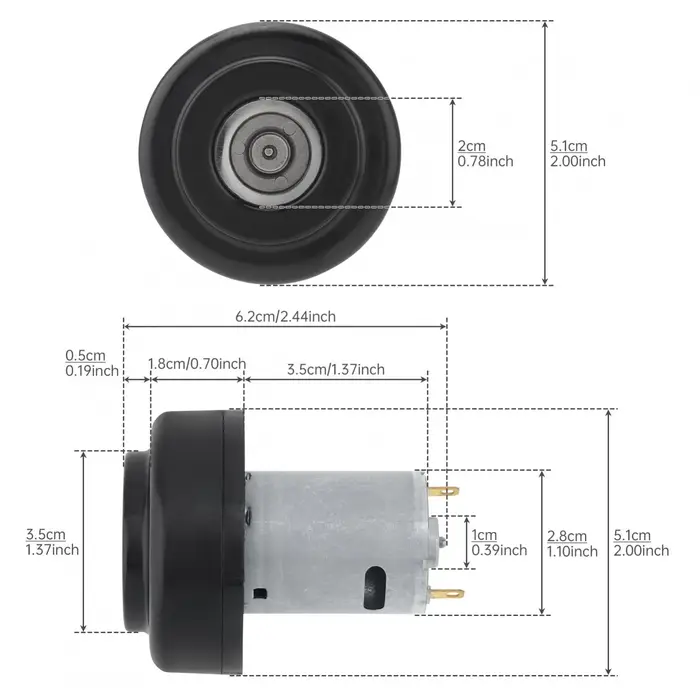 Moteur de nettoyeur à vide DC 7