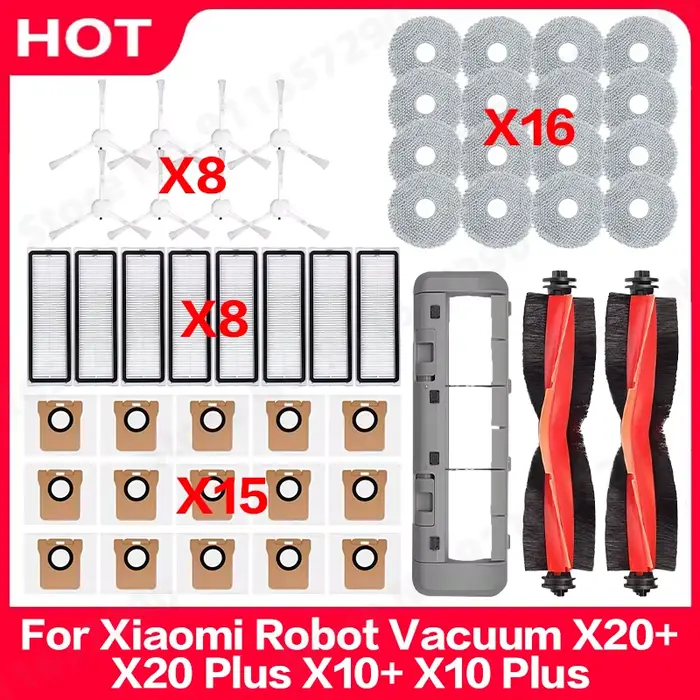 Pièces détachées et accessoires pour aspirateur robot Xiaomi X20 Plus/ X20+/X10+ / X10