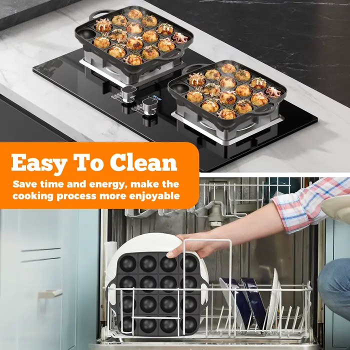 Plateau de cuisson Takoyaki en fonte d'aluminium