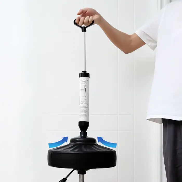 Déboucheur de toilettes haute pression avec 2 types de ventouses
