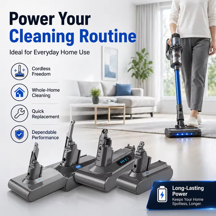 Batterie d'aspirateur rechargeable pour Dyson V6 V7 V8 V10Series SV09 SV10 SV11 SV12 DC62 Absolute Fluffy Animal Pro