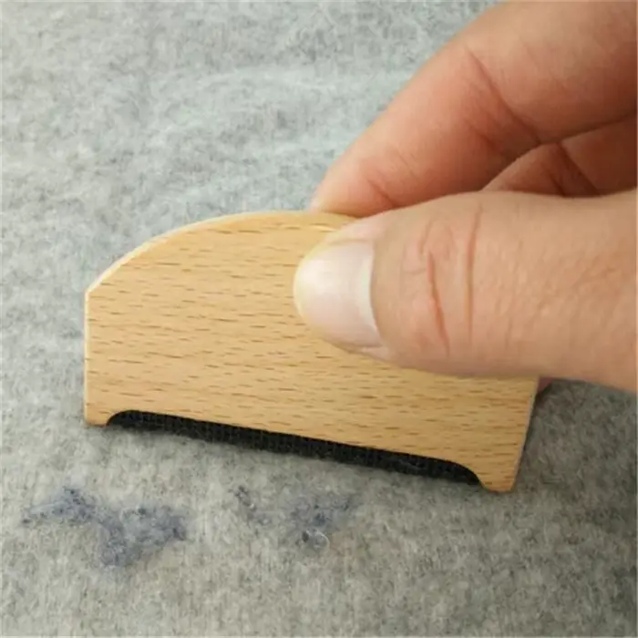 Épilateur manuel portable en bois pour vêtements, rasoir pour pull, peigne anti-peluches pour tissu