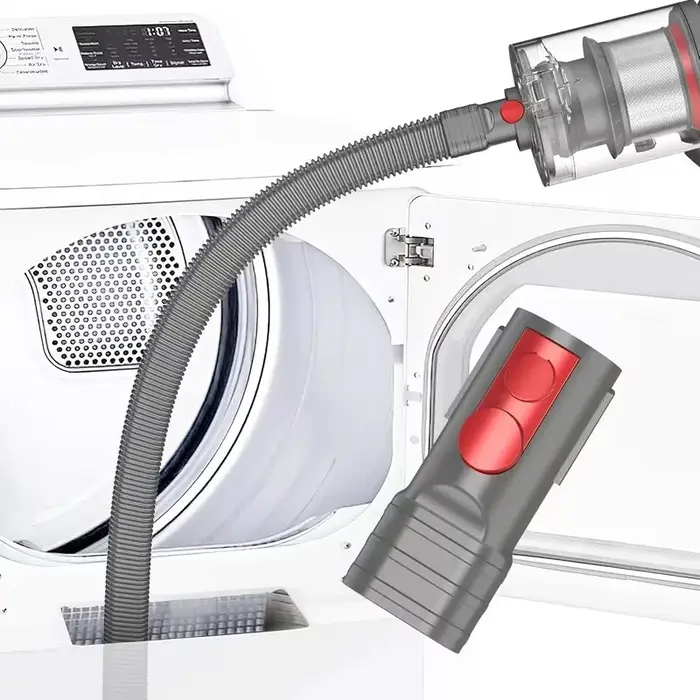 Tuyau d'aspiration pour nettoyage de filtres anti-peluches de sèche-linge
