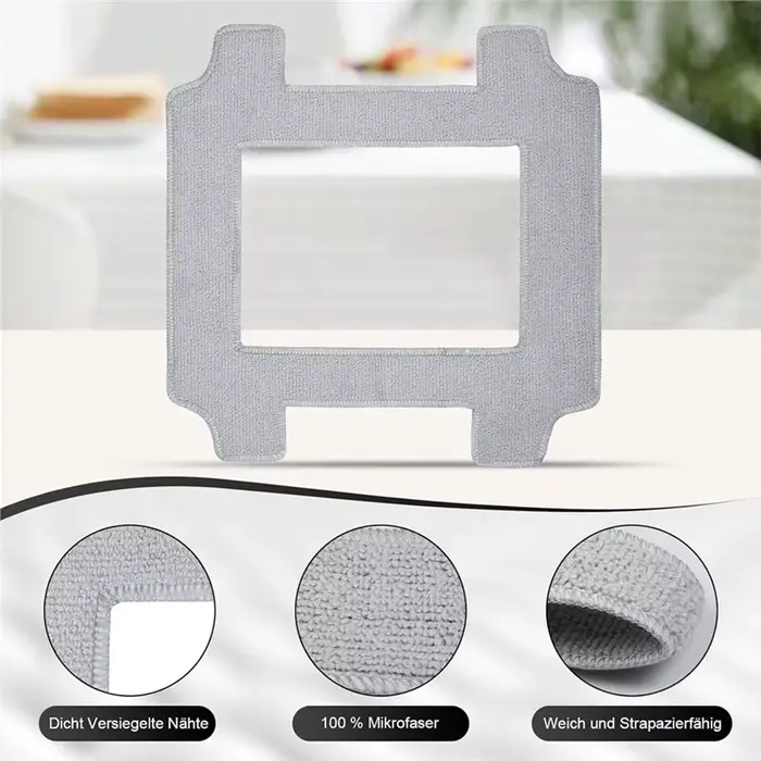 B64B-12 Pack Machine à laver chiffons de nettoyage en microfibre pour Ecovacs Winbot W2S/W2S Omni fenêtre Robot accessoires ling