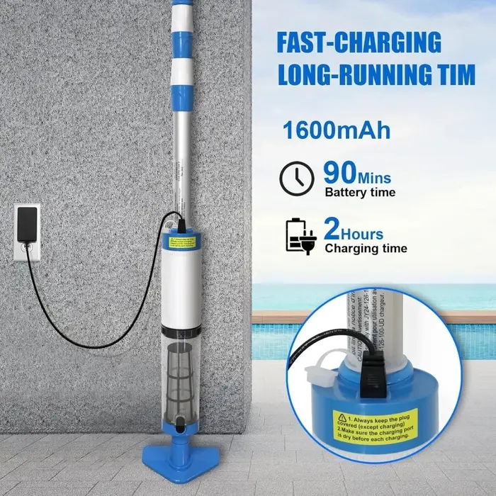 Aspirateur de piscine forte aspiration pour spas bains à remous débris de sable piscines