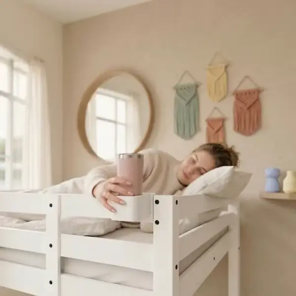 Support de tasse de chevet compatible avec le lit mezzanine IKEA STORA