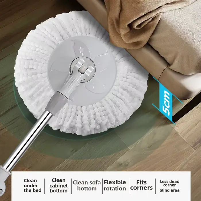 Vadrouille de nettoyage rotative écologique à 360 degrés