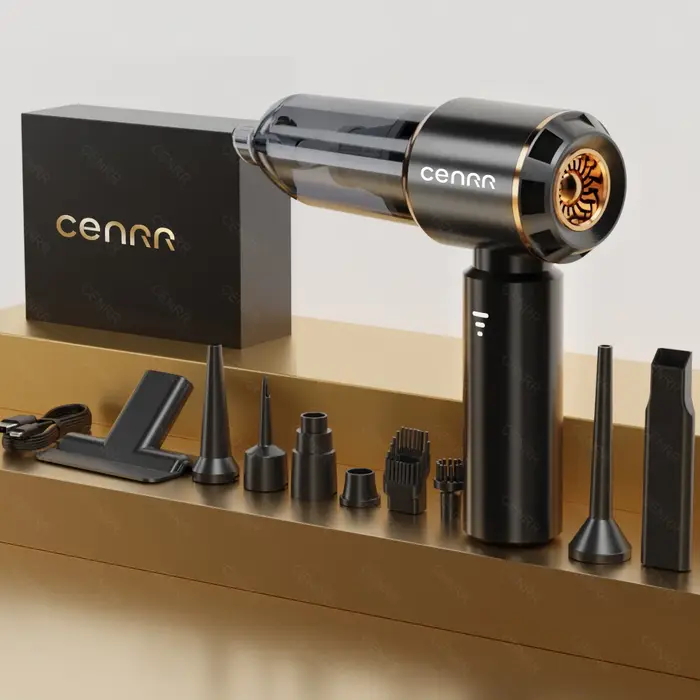 CENRR Mini aspirateur de voiture sans fil puissant nettoyeur