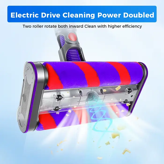 Tête de brosse électrique pour aspirateur sans fil Dyson V7 V8 V10 V11 V15
