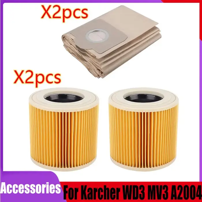 Pièces de rechange pour aspirateur Karcher WD3 Premium WD3200 WD 3300 MV3 A2004 A2054
