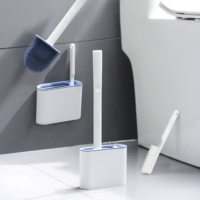 Brosse de Toilette Murale avec Coins Sans Fréquence
