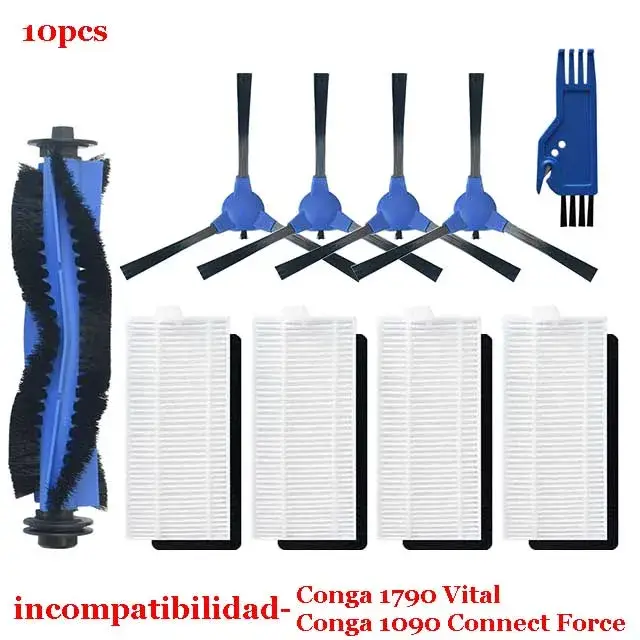 Pièces de rechange pour aspirateur Robot Cecotec Conga 1090 1790 Titanium Ultra