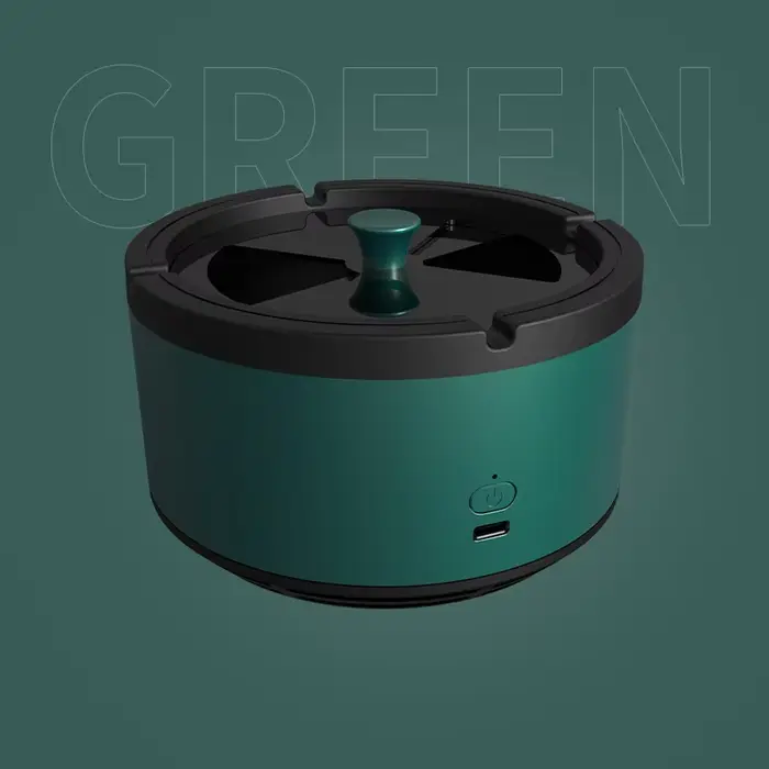 Cendrier à forte aspiration, purificateur d'air portable, design lavable avec chargement Type-C pour
