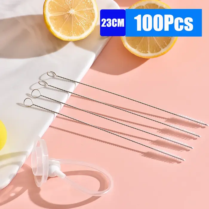 Brosse de nettoyage de paille en acier inoxydable