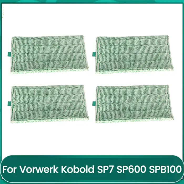 A21F-4PCS tampons de vadrouille Forvorwerk Kobold SP7 SP600 SPB100 aspirateur remplacer chiffons de nettoyage en microfibre réutilisables lavables