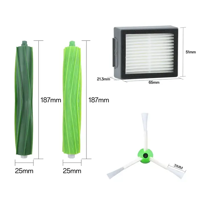 Kit de pièces de rechange pour aspirateur iRobot Roomba i3 i7 i7 +/i7 Plus E5 E6