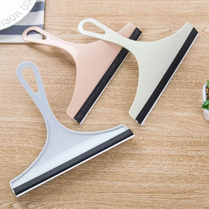 Raclette en caoutchouc pour vitres de voiture, nettoyeur de vitres, essuie-glace à eau, douche à domicile, grattoir à eau, écrans de verre de douche