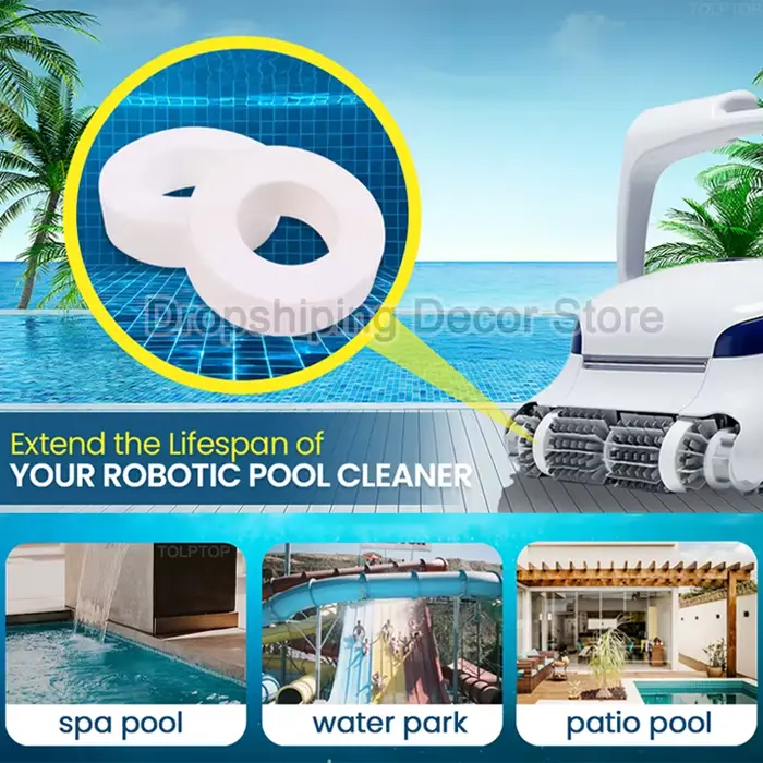 Anneaux d'escalade pour robot de piscine, Maytronics, DolDave 6101611-R4, M200, M400, M500, couvercle de roue, remplacement de l'anneau d'escalade, 4 pièces