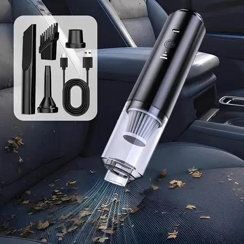 Aspirateur de poussière portable pour voiture, aspirateur électrique sans fil à forte aspiration, nettoyeur de vitres électrique intelligent pour la maison