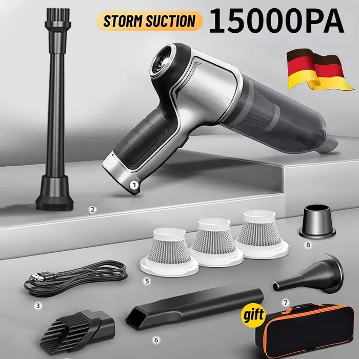 Aspirateur de voiture sans fil forte aspiration portable humide sec