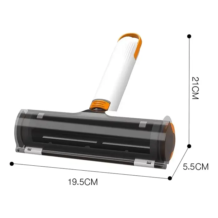 Rouleau anti-poussière multifonctionnel, brosse double face, éliminateur de poils statiques, nettoye