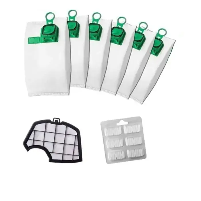 Sacs d'aspirateur HEPA de remplacement, 8 pièces, pour Vorwerk Kobold VK140 VK150 FP140 FP150