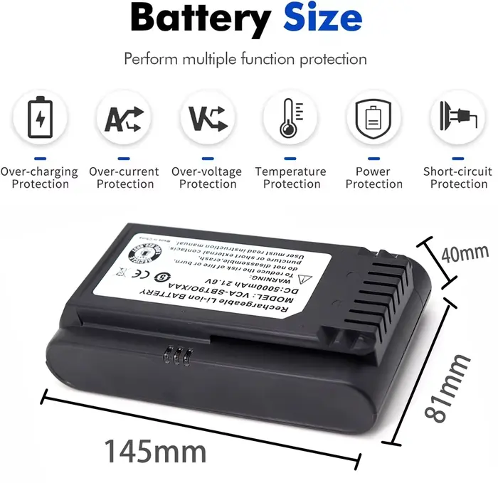 1-3 pièces 21.6V VCA-SBT90EB 4000mAh/5000mAh batterie d'aspirateur pour Samsung VCA-SBT90