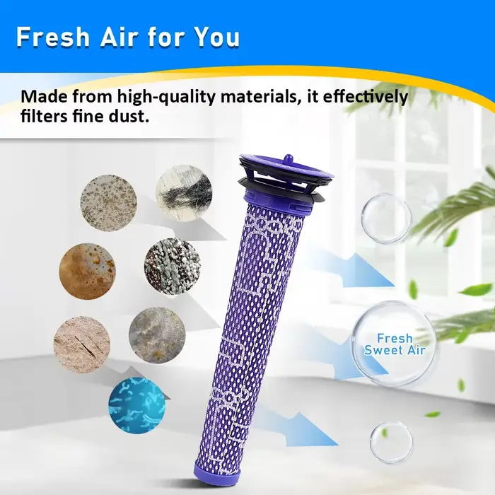 Kit de pré-filtres et post-filtres pour aspirateur sans fil Dyson V7 V8
