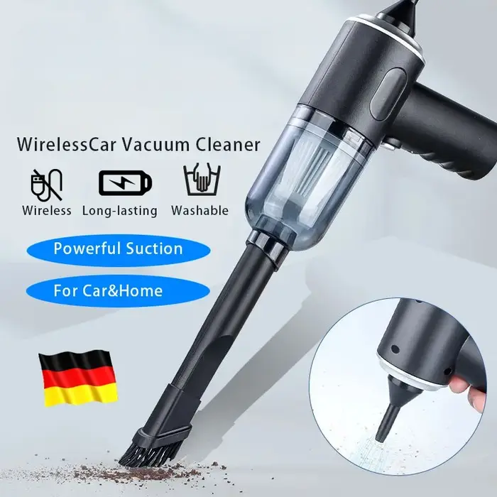 Aspirateur de voiture sans fil 9000Pa, chargement USB, appareil de nettoyage Portable 1200mAh, Mini