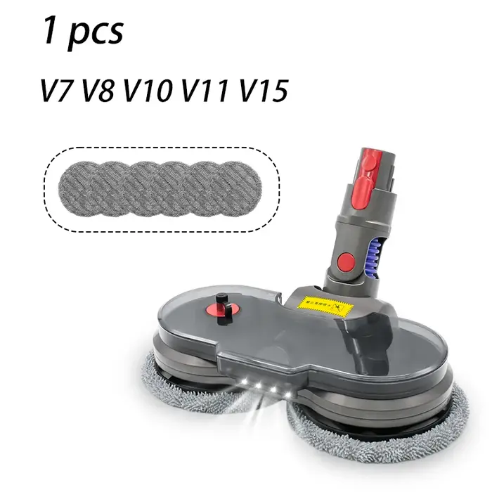 Pour Dyson V7 V8 V10 V11 V15 aspirateur vadrouille fixation avec réservoir d'eau amovible électrique tête de nettoyage humide et sec