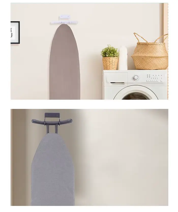 Planche de fer support mural cintre organisateur sur porte