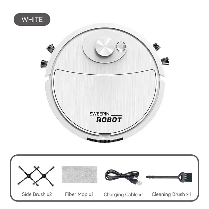 Aspirateur USB charge balayage Robot vadrouille Machine poils d'animaux tapis de sol dur maison intelligente